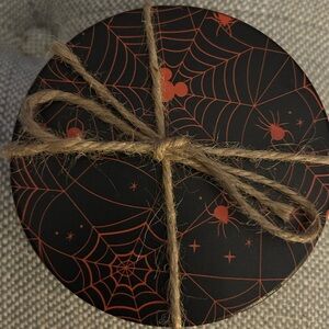 Disney Spiderweb Hidden Mickeys Stoneware Coasters